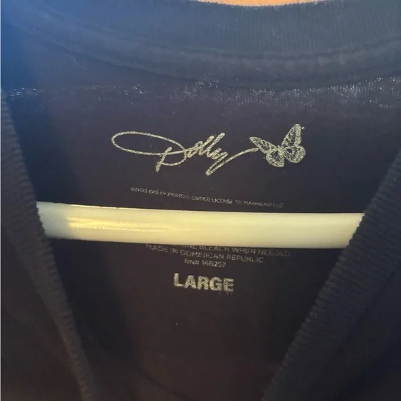 Dolly Parton Rockstar Graphic Tee - Black - Picture 2 of 2